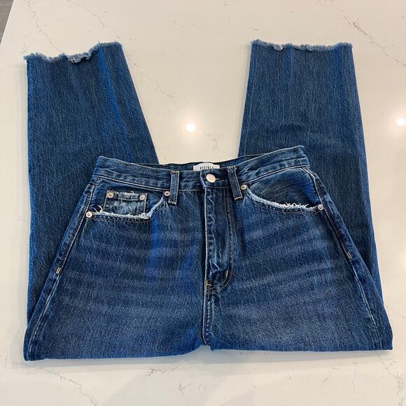 Pistola Cassie Crop Super‎ High Rise Straight Distressed Jeans size 27 - Picture 5 of 12